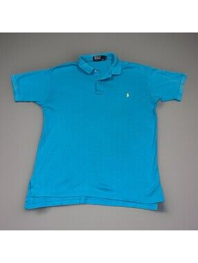 Polo Ralph Lauren Mens Shirt Large Turquoise Made in USA Vintage 80’s 90’s